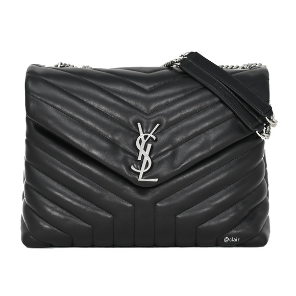 Saint Laurent Handbags - Saint Laurent Medium Monogram Loulou Leather Bag